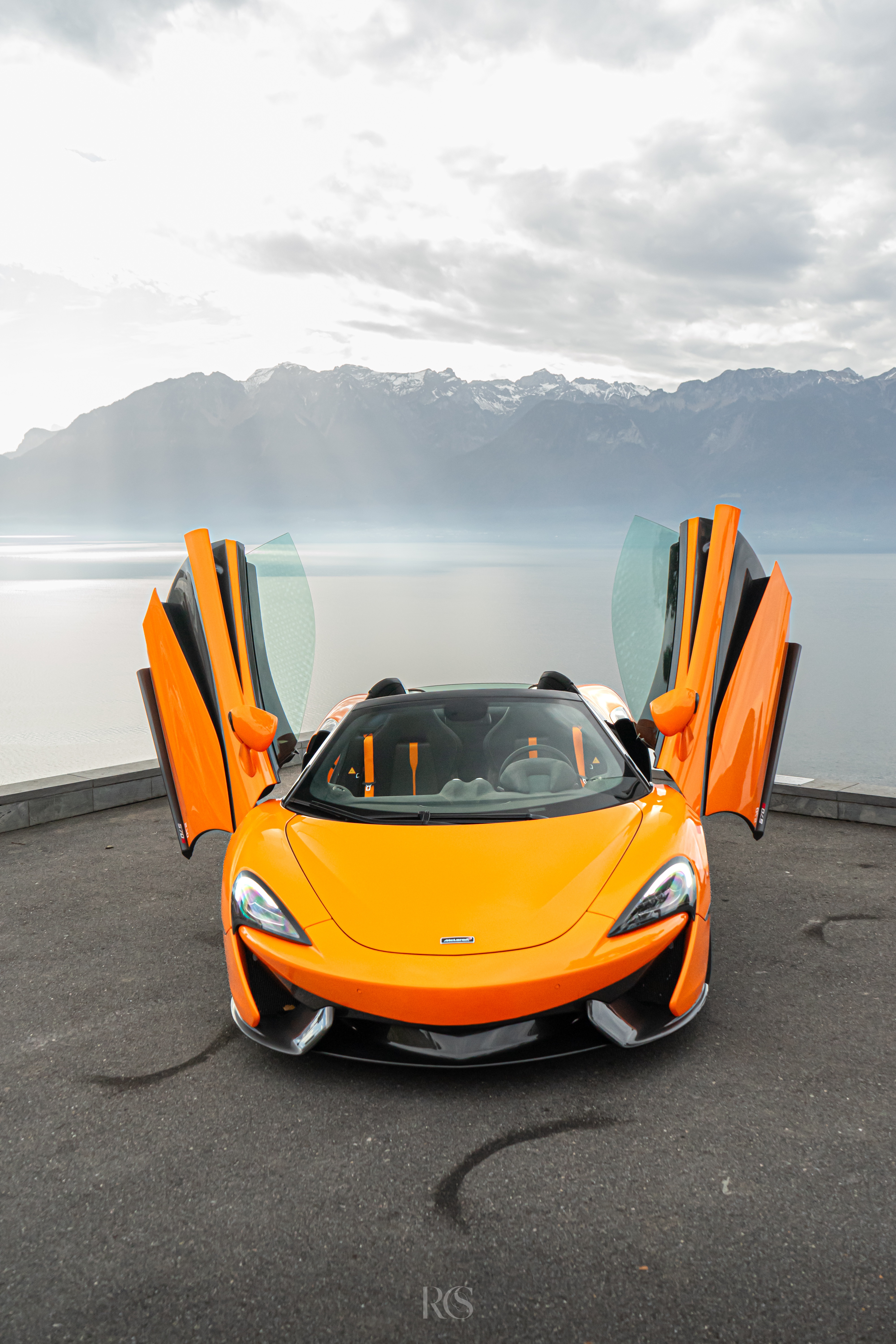 McLaren en shooting photo automobile premium, Suisse