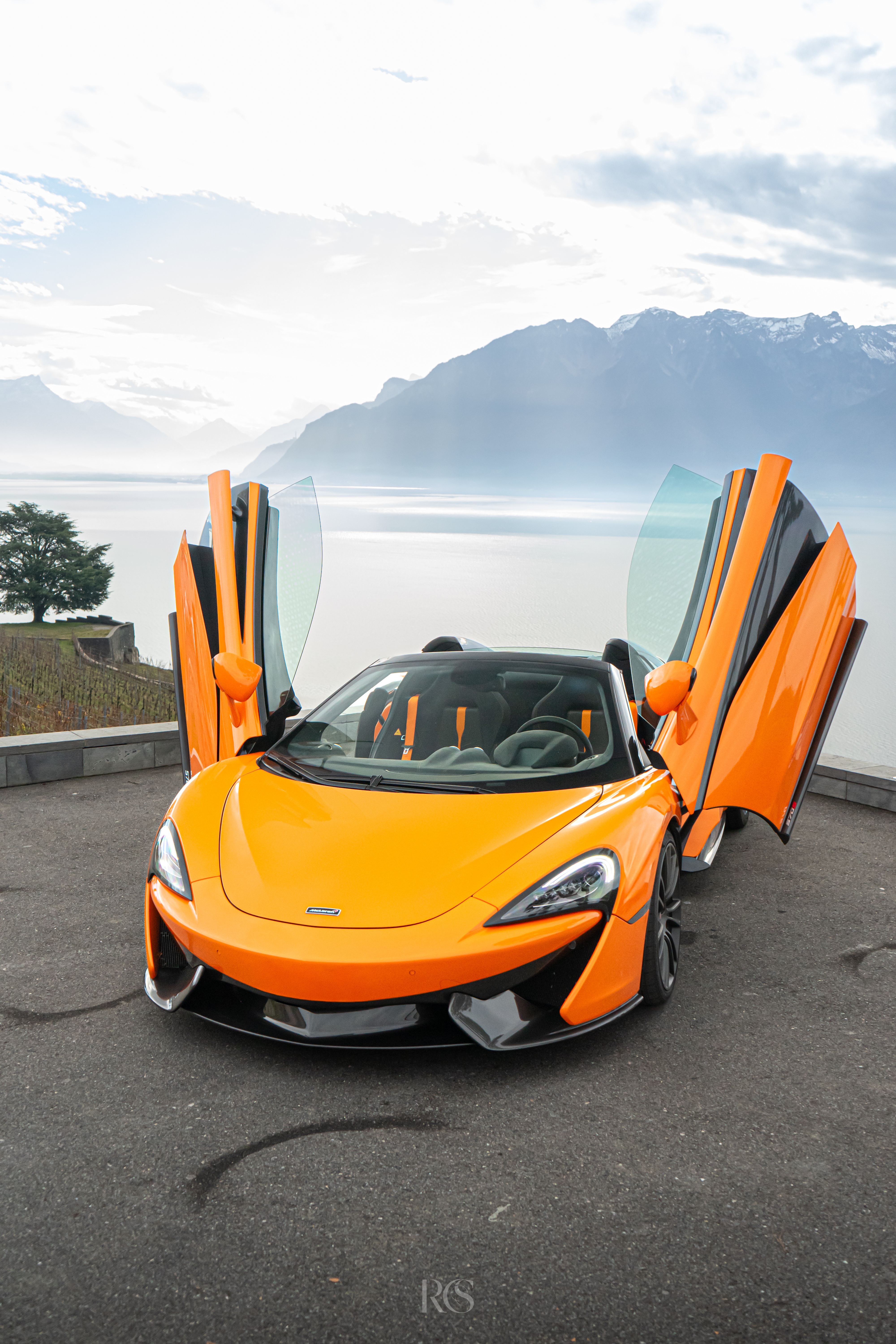 McLaren en shooting photo automobile premium, Suisse