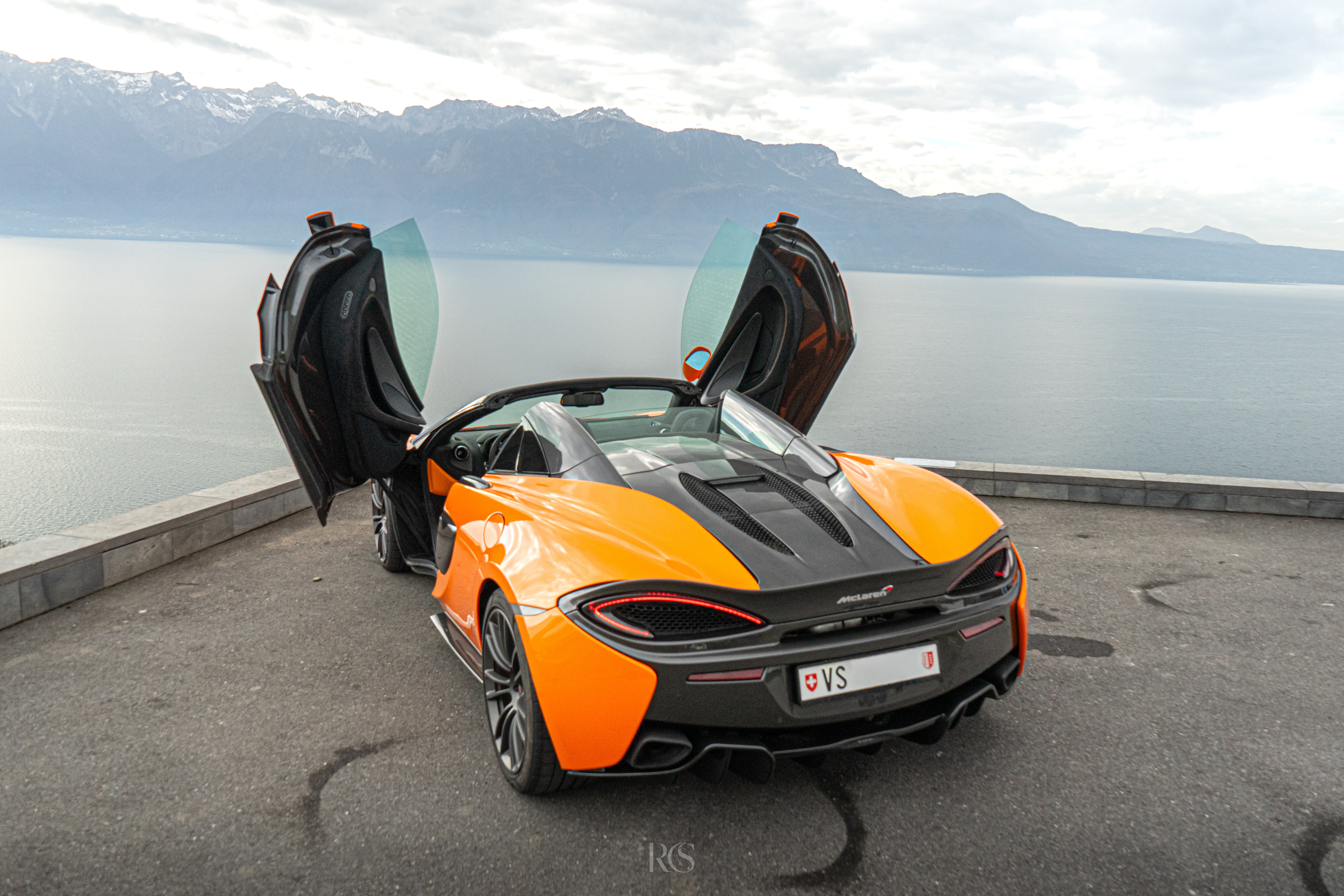 McLaren en shooting photo automobile premium, Suisse