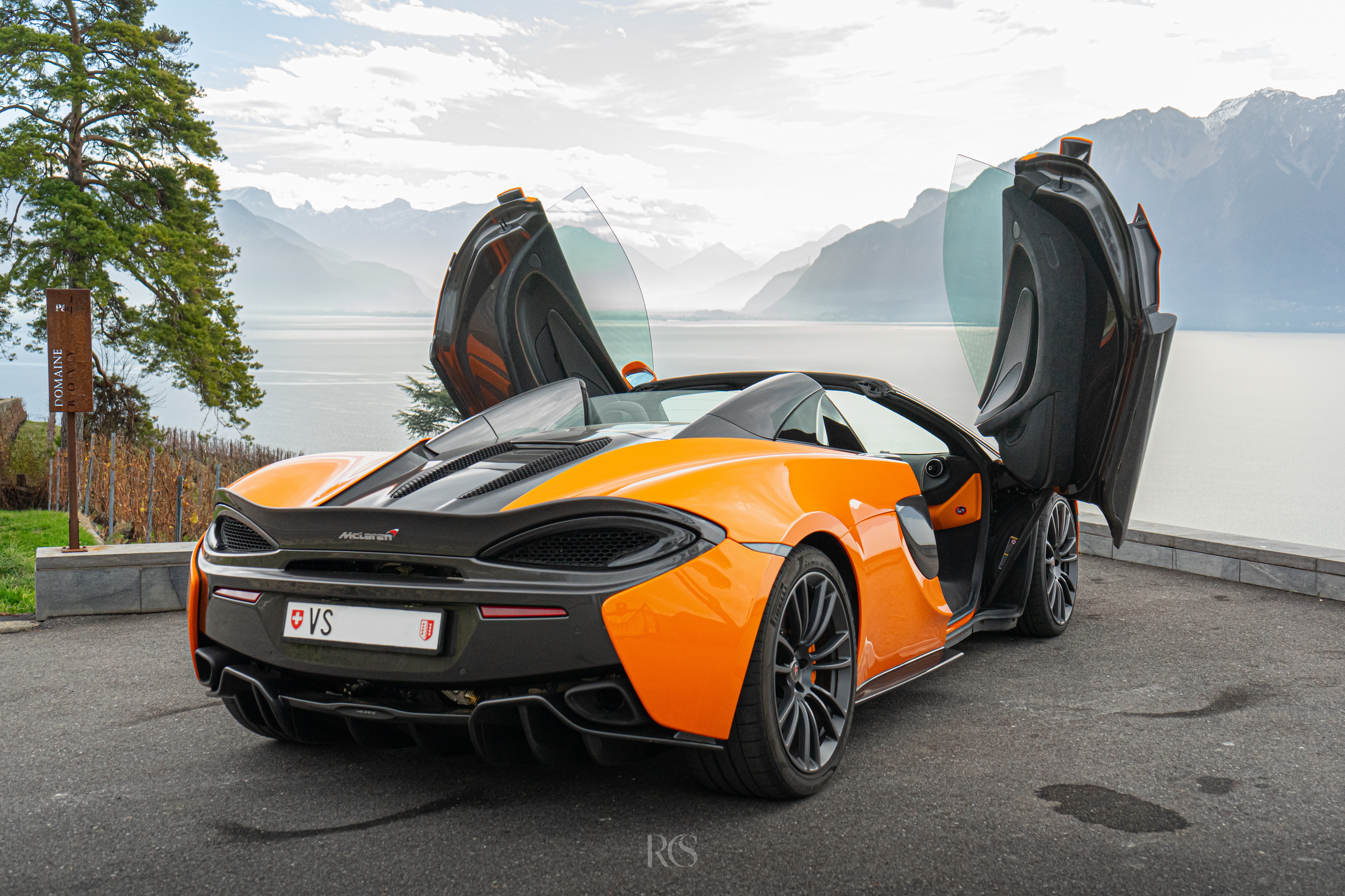 McLaren en shooting photo automobile premium, Suisse