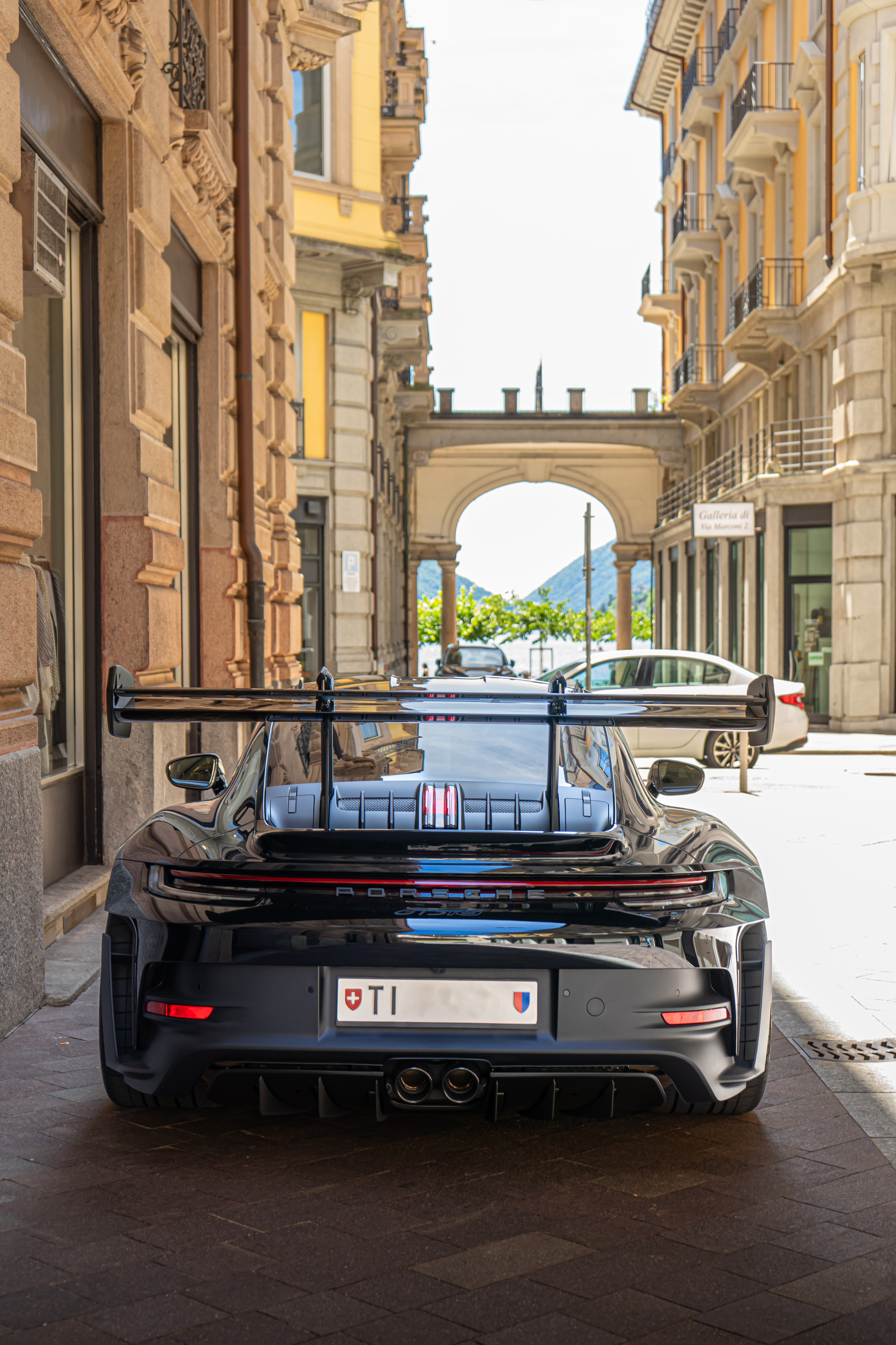Porsche en ville